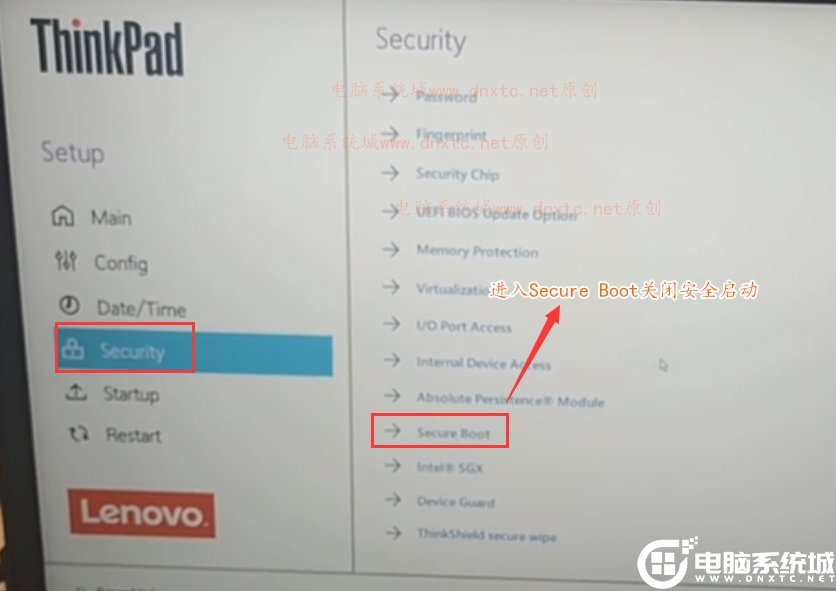 ����secure bootѡ��رհ�ȫ����